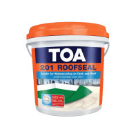 ราคา TOA 201 ROOFSEAL ทีโอเอ 201 รูฟซีล อะคริลิกทากันน้ำรั่วซึม สำหรับดาดฟ้า หลังคา 4 กิโลกรัม เทาเข้ม (10476347)