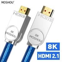 ราคา Moshou HDMI 2.1 HDR 2K 144Hz 8K 60Hz 4K 120Hz 48Gbps ultra High Speed EARC สำหรับ RTX 3080/3090 1m Moshou Blue_8k (10468847)