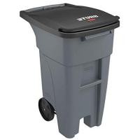 ราคา Rubbermaid ถังขยะเทศบาล แบบมี 2 ล้อ Rollout Container 246 ลิตร สีเทา (10480236)
