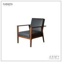 ราคา Furnista เก้าอี้อาร์มแชร์ Army วอลนัท (10480784)