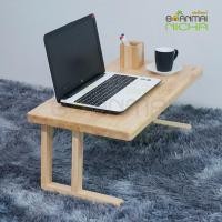 ราคา Baanmainicha โต๊ะญี่ปุ่น โต๊ะนั่งพื้น พับได้ ไม้ยางพาราทรงสี่เหลี่ยมผืนผ้า ขากางออก40x75x30cm. (10461168)