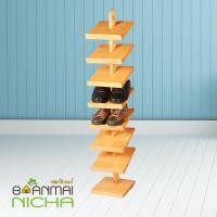 ราคา Baanmainicha ชั้นวางรองเท้า ชั้นวางรองเท้ารุ่นคอนโด สีธรรมชาติ (10461793)