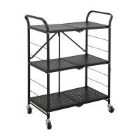 ราคา Index Living Mall Official Store Official Store ชั้นวางของพับได้ 3 ชั้น+ล้อ รุ่นสปีด สีดำ (10441007)