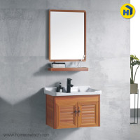 ราคา อ่างล้างหน้าพร้อมเคาน์เตอร์ ลายไม้ เเถมฟรี!ก็อกน้ำ อ่างเซรามิกเเท้ รหัส 20-57ขนาด 60 ซม. กลาง (10457228)