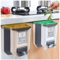 ราคา MONO9 ถังขยะแบบแขวน พับได้ ถังขยะพับได้ สำหรับห้องครัว ถังขยะ เคาน์เตอร์ทำอาหาร ใช้ในบ้าน พร้อมที่ใส่ถุง ขาว 24 x 16 x 26 Mono9 (10471127)