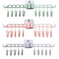 ราคา MONO9 ที่ตากผ้าในห้องน้ำ แขวนผ้า แบบ 5 ช่อง แบบพับได้ สีชมพู 15 x 5 x 7 Mono9 (10471595)