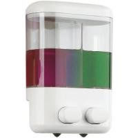 ราคา MONO9 กล่องใส่สบู่เหลวแบบกด 2 ช่องสีขาว ขนาด 1,000ml. 21 x 14x 7.5 Mono9 สี (10471262)