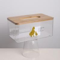 ราคา Cozybrown กล่องใส่กระดาษทิชชู่ใส TP0021 13x21.5x9.5 cm. ลายเป็ด (10472167)