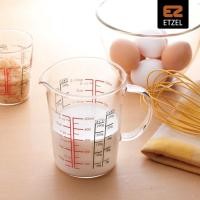 ราคา ETZEL แก้วตวง ถ้วยตวงแก้ว ถ้วยตวงน้ำ 500ml / 250 ml / 200 ml / 75 ml ทนความร้อนสูง เนื้อแก้วใส ทนทาน 500ml ถ้วยตวง สีใส (10481320)