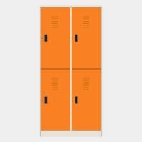 ราคา ICONIC ตู้ล็อคเกอร์ 4 ประตู รุ่น MLK-H4 สีส้ม W91.4 x D45.7 x H183 cm (10459766)