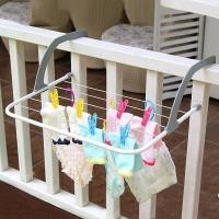 ราคา MONO9 ราวตากผ้า ราวแขวนขอบระเบียง ตากผ้า พับเก็บได้ 55 x 33 x 4 Mono9 สีเทา (10471599)