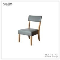 ราคา Furnista เก้าอี้โซฟาเดี่ยว Martini สไตล์มินิมอล มินิมอล เบาะหุ้มหนัง ไลท์บีช ไม้ยางพาราเกรดพรีเมียม (10477978)