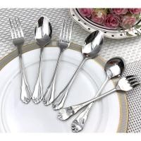 ราคา TwinFish ช้อนส้อม 92-45 3 คู่/ชุด สเตนเลสเกรด 304 หนา 2.5มม. ช้อนส้อม 3 คู่ (10508078)