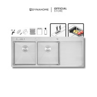 ราคา DYNAHOME ซิ้งล้างจาน สแตนเลส 2 หลุม แบบฝัง รุ่น DH-12050-DTS สแตนเลส (10496567)