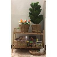 ราคา wattanafur ชั้นเอนกประสงค์2ชั้น ขนาด ก.64ซม.* ลึก 27ซม. * ส.50ซม. (ระหว่างชั้นสินค้าห่าง 27 ซม.) ธรรมชาติ (10501891)