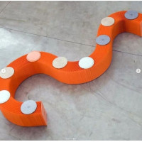 ราคา shira เก้าอี้กระดาษคราฟท์ สีส้ม6ที่นั่ง (10502914)