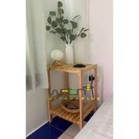 ราคา wattanafur ชั้นเอนกประสงค์ 2 ชั้นขนาดเล็ก S03 สีธรรมชาติ ขนาด ก.34 ซม.* ลึก 27ซม. * ส.50ซม. (ระหว่างชั้นสินค้าห่าง 36 ซม.) (10501914)