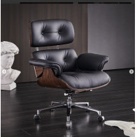 ราคา shira - เก้าอี้ทำงาน สีดำหนังPU (10502533)