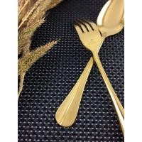 ราคา TwinFish ชุดช้อนส้อม 87-45YG 3 คู่/ชุด สีทอง Gold หนา 2.5 มิล. ช้อนส้อม 3 คู่ (10508295)