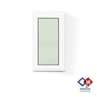 ราคา บานเลื่อนระฆังทอง หน้าต่างบานเปิด+มุ้งลวด UPVC สีขาว 60*110 (10503127)