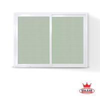 ราคา บานเลื่อนระฆังทอง หน้าต่างบานเลื่อนอลูมิเนียมขาว สีขาว 150*110 (10504494)