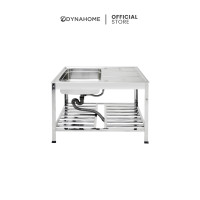 ราคา DYNAHOME ซิ้งอ่างล้างจาน สแตนเลส 1 หลุมมีที่พักจาน รุ่น DH-10050-CBT สแตนเลส (10497793)