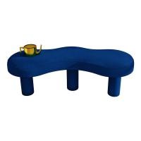 ราคา Home Studio เก้าอี้โซฟาห้องรับแขก Designed Velvet Bench น้ำเงิน (10510350)