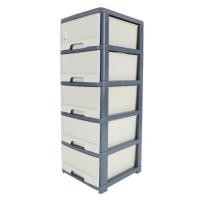 ราคา Dohome ตู้ลิ้นชักพลาสติก 5 ชั้น รุ่น AB 5859 |EA| สีเทา (10524179)