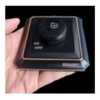 ราคา s.smart สวิทซ์ไฟหรี่ รุ่นแบล็คบร์อนชีรี่ 3x3 นิ้ว Zinc alloy and PC Flame retardant ดำขลิบทองแดง (10506969)