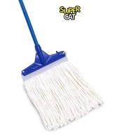 ราคา SUPERCATTHAILAND l SUPERCAT ไม้ม็อบถูพื้นหัวคลิปล็อค ไม้ถูพื้น ด้ามเหล็กกันสนิม ผ้าม็อบ สีขาว ขนาด 10 นิ้ว 300 กรัม สี 50 x 30 x 12 SUPERCAT (10522791)
