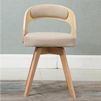 ราคา Home Studio เก้าอี้ไม้หมุนได้อ่อน - Solid Wooden Chair เทาอ่อน (10510270)