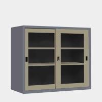 ราคา ICONIC ตู้โชว์บานเปิดกระจกทรงเตี้ย รุ่น MSLG-4 W 121.8 D40.6 H87.3 CM. สีเทาสลับ (10518472)