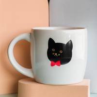 ราคา Storehaus แก้วน้ำ แก้วกาแฟ แก้วMug ลายแมวดำ 04 cat face (10577211)