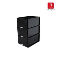 ราคา weareofficial กล่องรองเท้าพลาสติกแบบลิ้นชัก 1404494 S สีดำลิ้นชักดำ 46 x 33 x 59 boxbox (10523619)