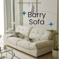 ราคา Mitten Studio Barry Sofa โซฟา Nanosoft White Corn 180 White Corn nanosoft (10524001)