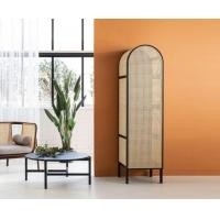 ราคา ตู้เสื้อผ้ามินิมอล แต่งหวาย 50x58x185 cm ไม้สัก (ไทย) คล้าย 80-90% (10557216)