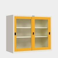 ราคา ICONIC ตู้โชว์บานเปิดกระจกทรงเตี้ย รุ่น MSLG-4 สีเหลือง W 121.8 D40.6 H87.3 CM. (10518465)