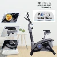 ราคา WORLD MASTER fitness จักรยานออกกำลังกายนั่งปั่นMagnetic Bike Flywheel 8KG (YK-B5818) YK-B5818 (10521438)