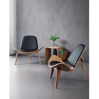 ราคา laa_loft_design เก้าอี้อาร์มแชร์ The Shell chair (1) wood genuineLeather no หนังแท้ เลือกสีทักแชทร้าน (10523979)