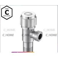 ราคา C_HOME สต๊อปวาล์ว หัวกลม/หัวสามมุม 2 ทาง หัวกลม เงิน (10562883)