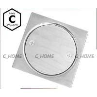 ราคา C_HOME ฝาปิดท่อส้วมสแตนเลส เงิน 6 นิ้ว ฝาปิดท่อส้วม (10562370)