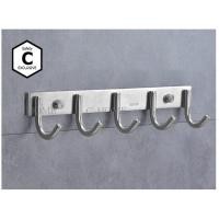 ราคา C_HOME ราวตะขอแขวนติดผนัง 5 ตะขอ 5 ตะขอ แบบติดผนัง สแตนเลส (10562888)