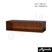 ราคา AGRADE ตู้แขวนเสริมติดผนัง 2080 ไม้ยางพาราแท้ 100% TEAK (สัก) กว้าง 80 x สูง 30 x ลึก 20 cm (10582757)