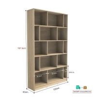 ราคา Inhome Furniture ชั้นวางหนังสือ W120×D30×H198 สีโซลิดโอ๊ค-ขาว รุ่น SS-1236-S ชั้นวางของ (10606962)