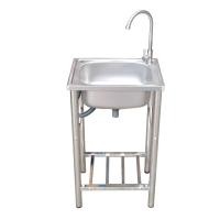 ราคา Thaihardware อ่างล้างจานสแตนเลส 1 หลุม ขนาด 50 x 41 x 82 cm. รุ่น SIS-670 (พร้อมขา+ก๊อก+ชุดสะดือ+ท่อน้ำทิ้ง) 50 x 41 x 82 cm. แบบ 1 หลุม สแตนเลส (10540383)