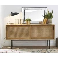 ราคา Kyotohaus ตู้โชว์เก็บของ ประตูหวายบานเลื่อน สไตล์ญี่ปุ่น 160x43x82 cm (10559049)