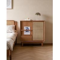 ราคา Kyotohaus ตู้เก็บหนังสือ สไตล์ญี่ปุ่น ประตูหวาย ไม้เชอรรี่ (นำเข้า) (10559105)