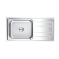 ราคา EVE อ่างล้างจานสแตนเลส รุ่น KNIGHT 1000/500 ฟรี ก็อกน้ำเย็น เงิน (10559521)