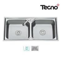 ราคา Tecno อ่างล้างจานแบบ 2 หลุม หลุมลึก 20 ซม. รุ่น TNS 201000 SS เงิน (10565484)