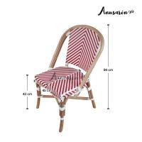 ราคา Anusarin เก้าอี้หวายแท้ทรงกลมสีขาว (2) ขาวแดง (10600727)